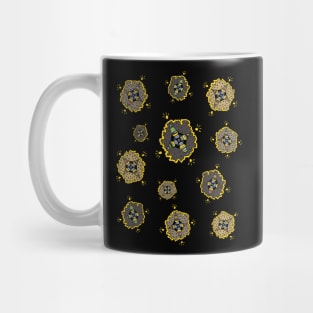 Colorful blinking thingamajig collage Mug